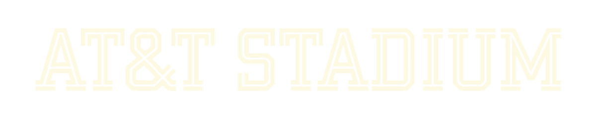 at&t stadium written in stylized text